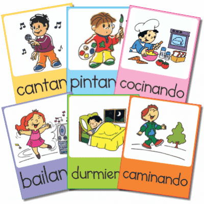 Flashcards-Continuous-Verbs -Spanish